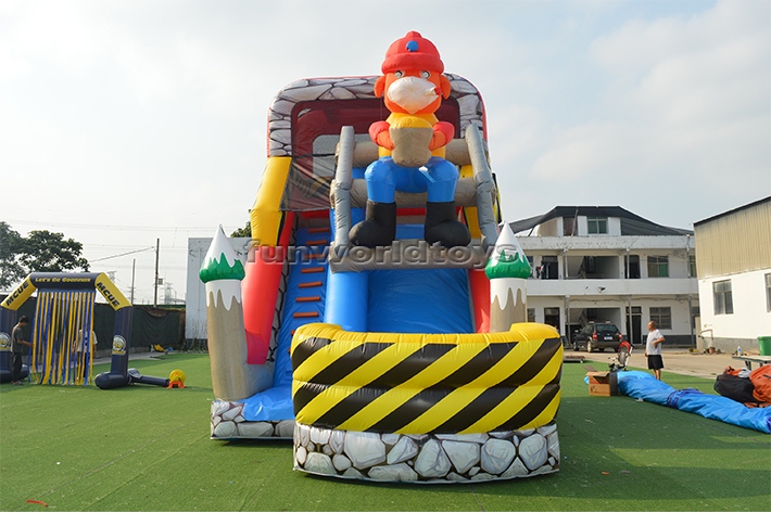 Maintenance Worker Themed Dry Slide