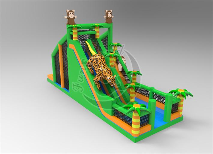Jungle Inflatable Slide FWND03