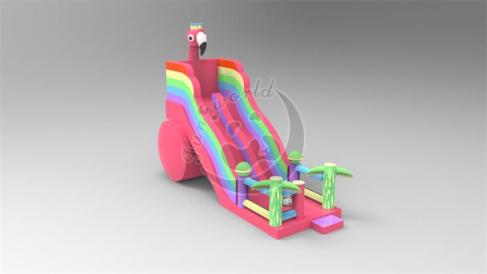 Flamingo Inflatable Slide FWND14