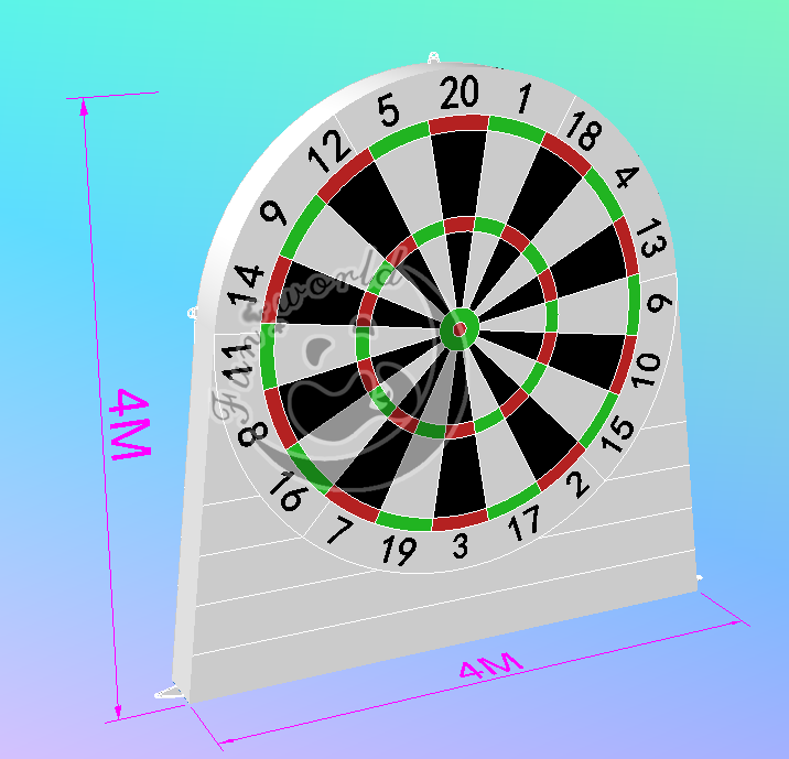 Inflatable Soccer Dart Interactive Game FWND19