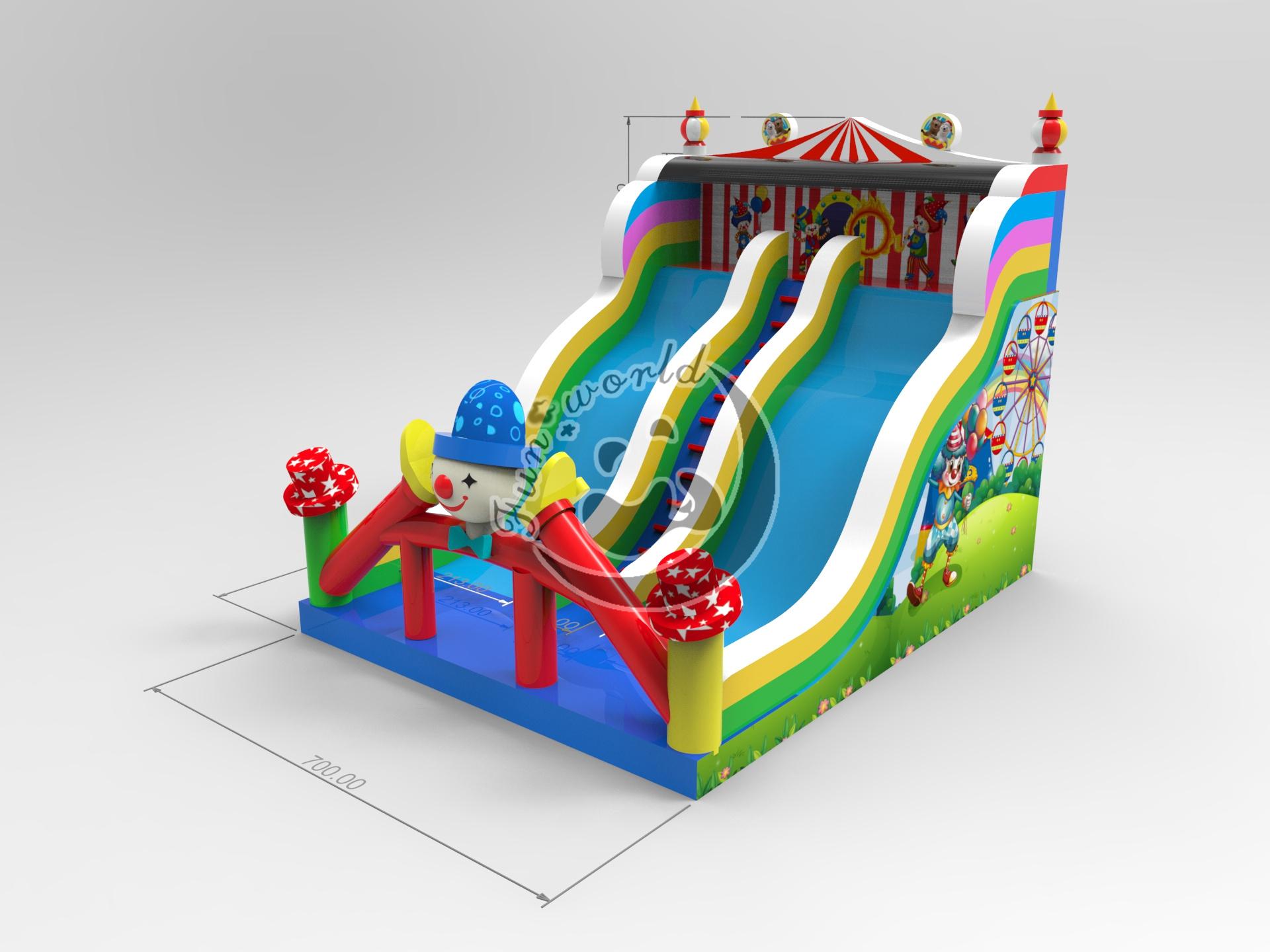 Circus Inflatable Dry Slide FWND25