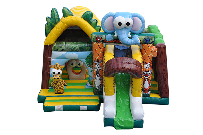 Elephant animal theme bounce house FWC227