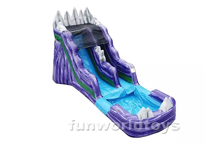 16′ inflatable water slide with pool FWS356