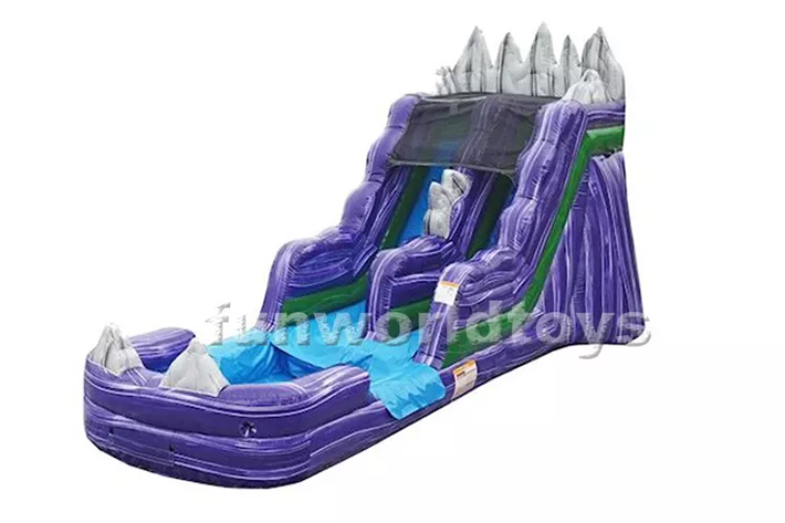16′ inflatable water slide with pool FWS356