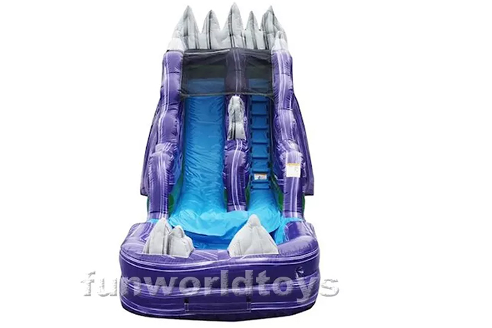 16′ inflatable water slide with pool FWS356