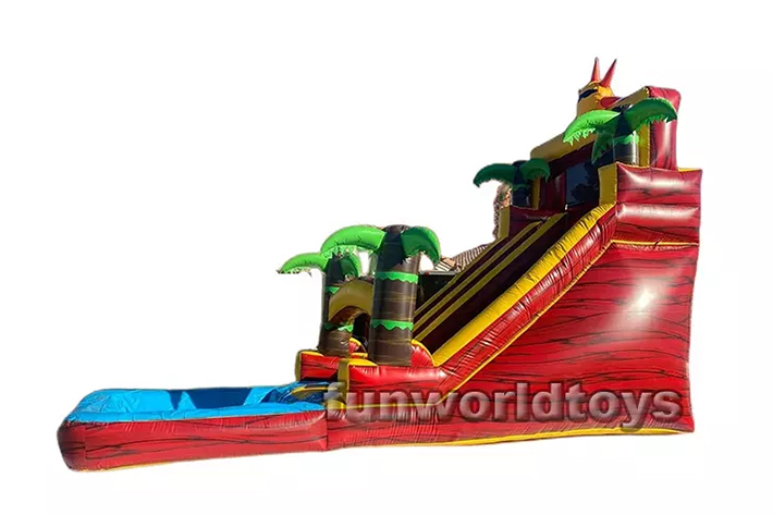 Commercial 15′ tall sun inflatable water slide FWS324