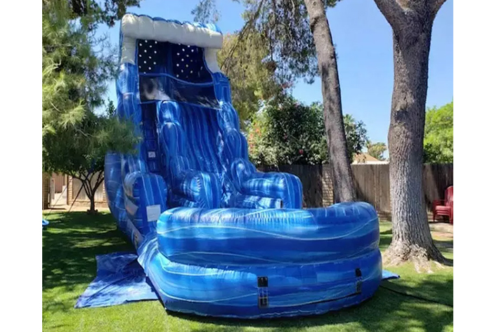 2022 inflatable water slide with pool FWS323