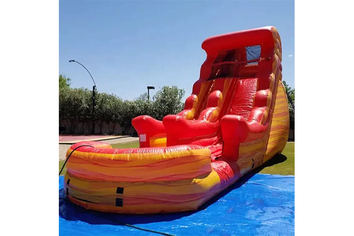 Commercial Volcano inflatable water slide FWS320
