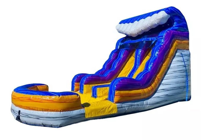 Great double lane inflatable water slide FWS308