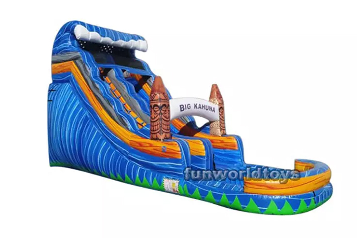 Classic 22′ big kahuna water slide with pool FWS238