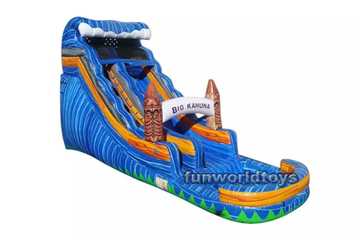 Classic 22′ big kahuna water slide with pool FWS238