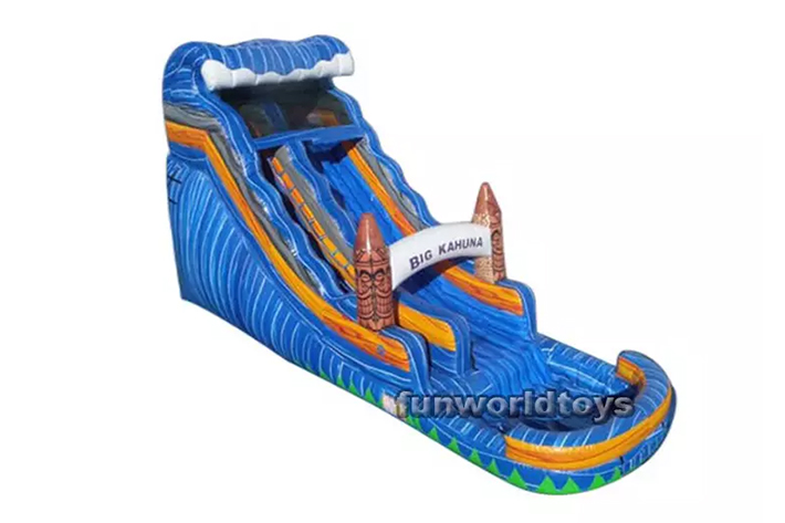 Classic 22′ big kahuna water slide with pool FWS238