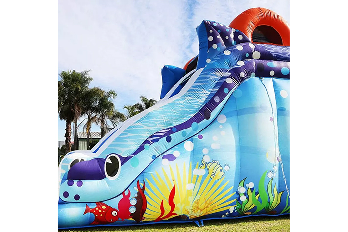 Inflatable colorful dry slide FWD268