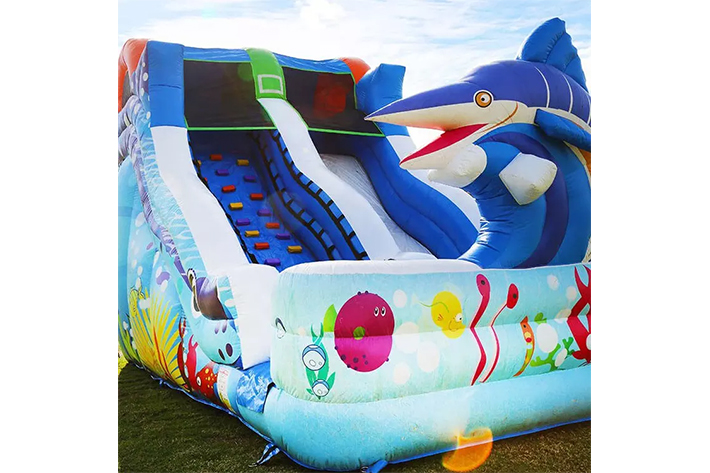 Inflatable colorful dry slide FWD268