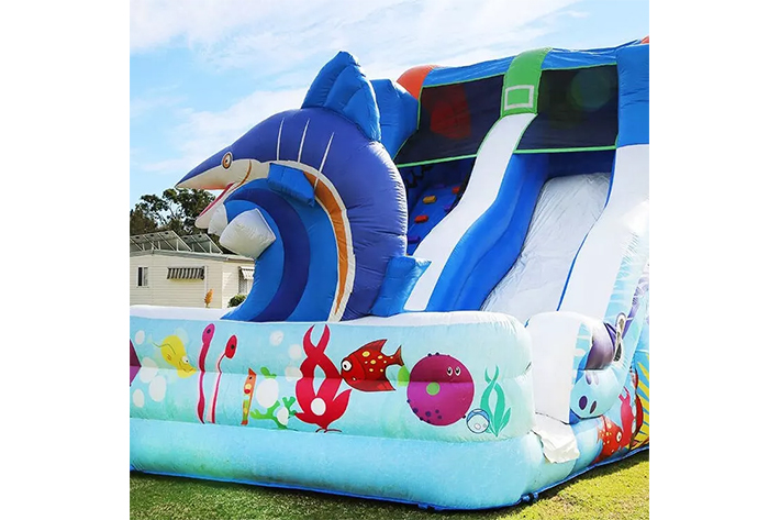 Inflatable colorful dry slide FWD268