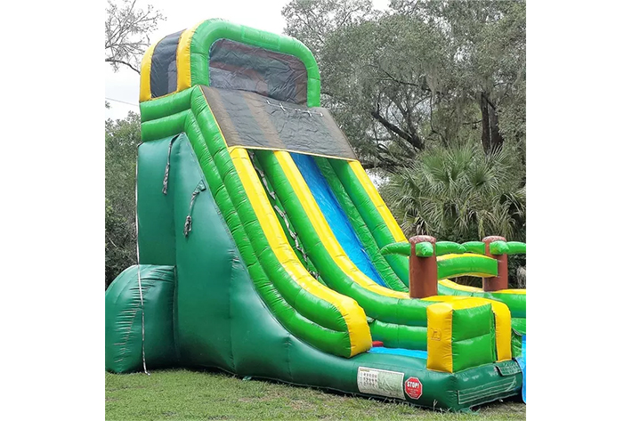 Tropical inflatable big dry slides FWD267