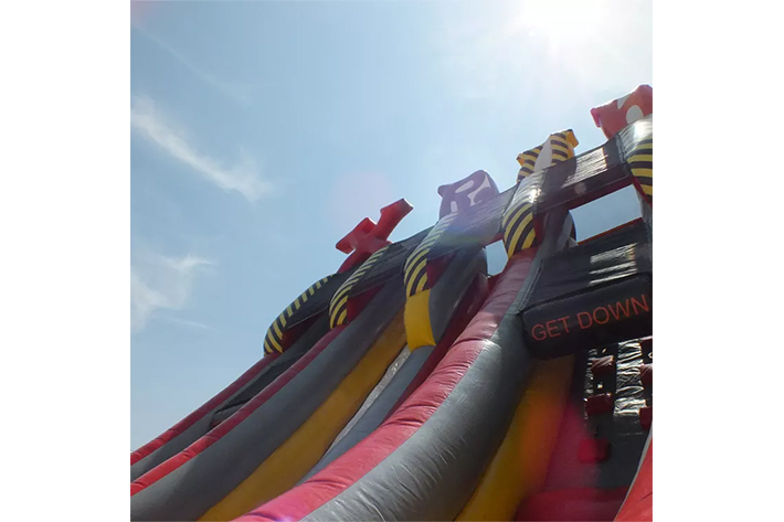 Inflatable X run dry slide FWD228