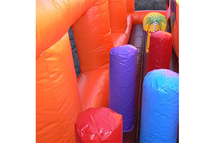 Inflatable dry slide with jumping bouncer FWD266