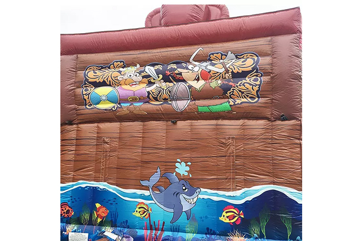 Attractive inflatable viking dry slide FWD261