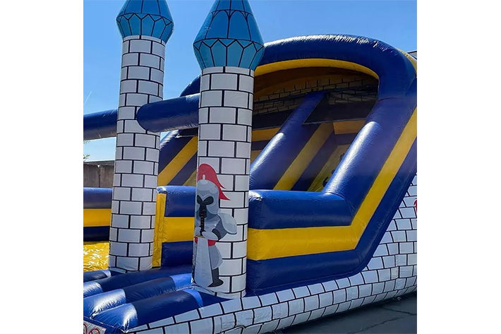 Classic Inflatable Knight castle dry slide FWD260