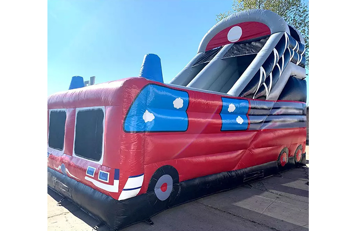 Inflatable trian dry slide FWD259