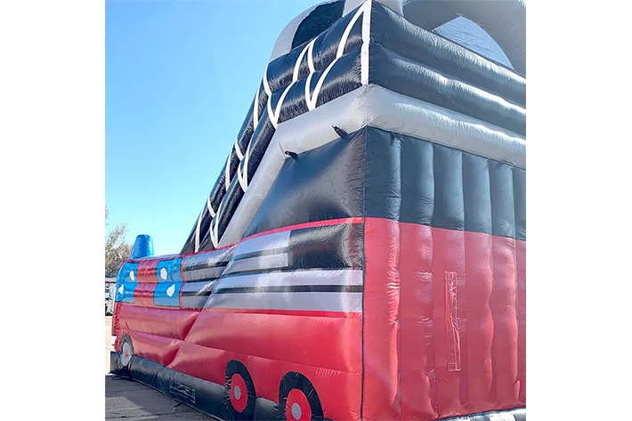 Inflatable trian dry slide FWD259