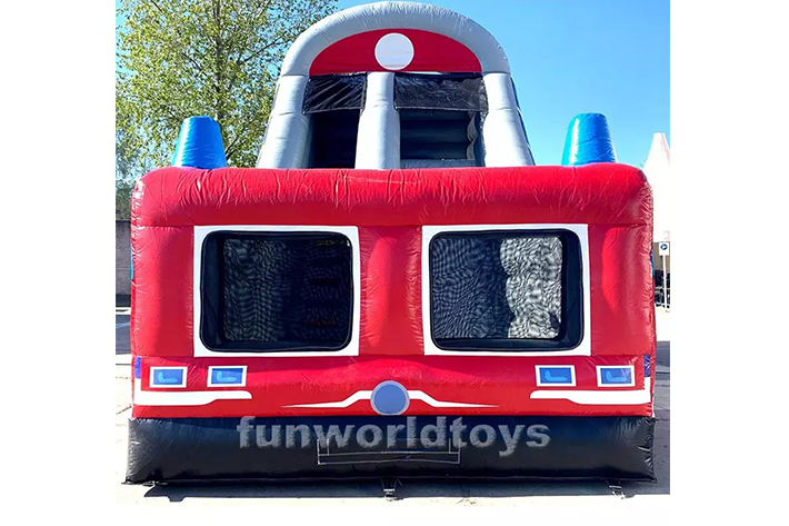 Inflatable trian dry slide FWD259