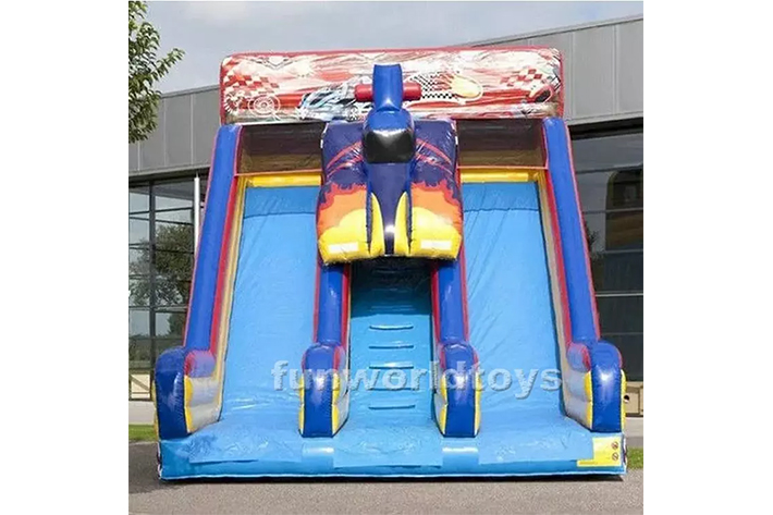 China inflatable happy island dry slide FWD256