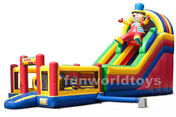 Multiplay clown inflatable bouncy with slide FWD240