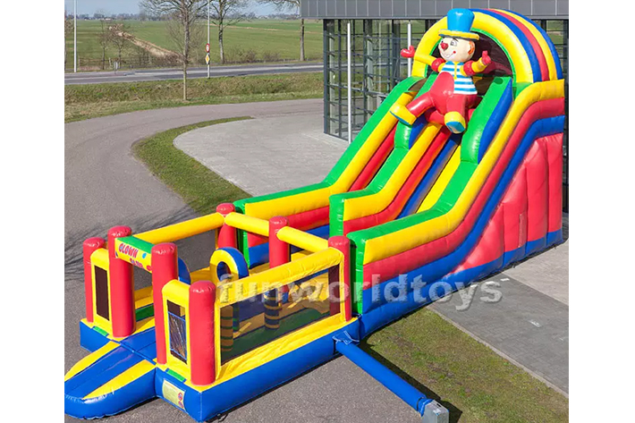 Multiplay clown inflatable bouncy with slide FWD240