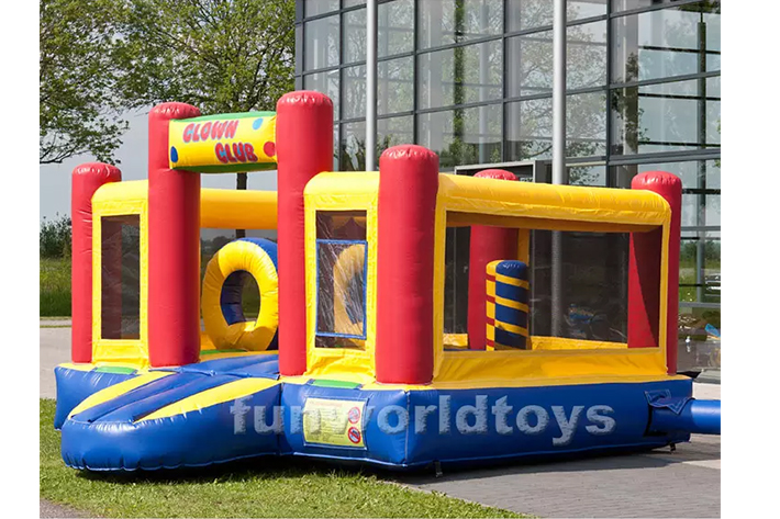 Multiplay clown inflatable bouncy with slide FWD240