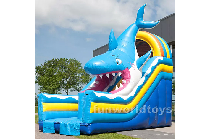 Shark Inflatable Bounce House with slide FWD239