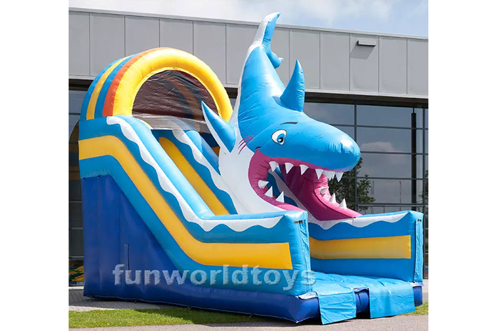 Shark Inflatable Bounce House with slide FWD239