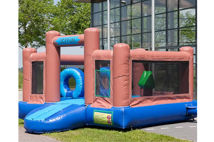 Inflatable polar bear dry slide FWD233