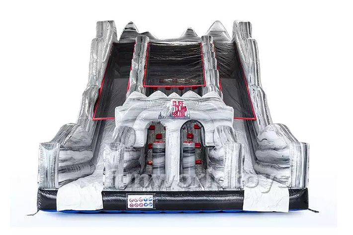 Giant outdoor inflatable cliff jumping with dry slide FWD232