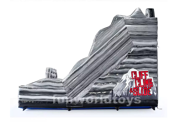 Giant outdoor inflatable cliff jumping with dry slide FWD232