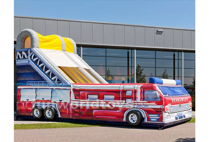 Giant outdoor inflatable fire truck FWD225