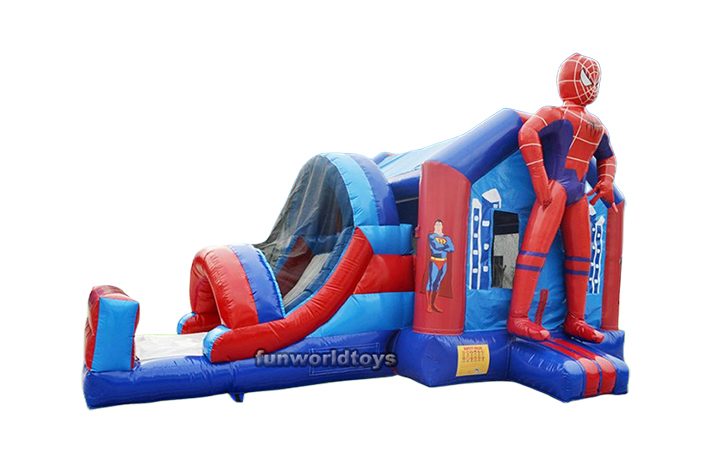 Spiderman bounce house with slide FWZ250