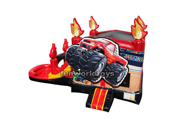 Truck bounce house combo FWZ249