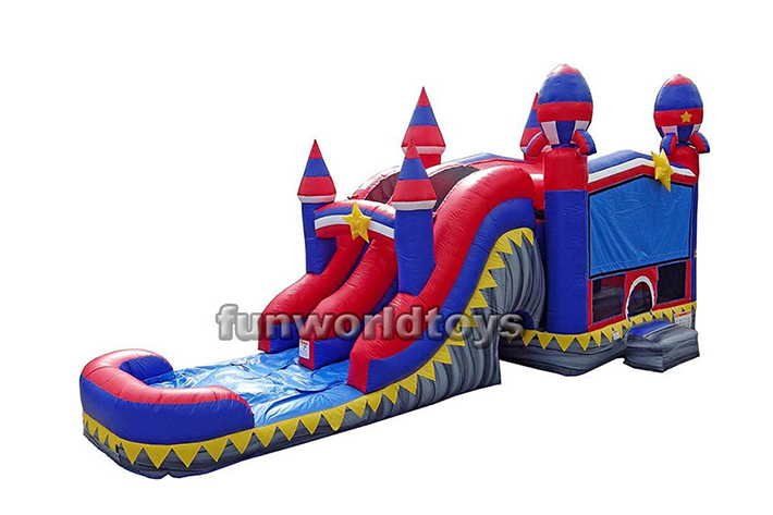 Rocket Bounce water slide combo FWZ248