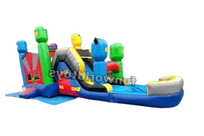 Inflatable Ninja bounce house with slide FWZ247