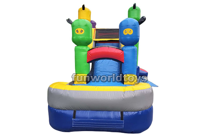 Inflatable Ninja bounce house with slide FWZ247