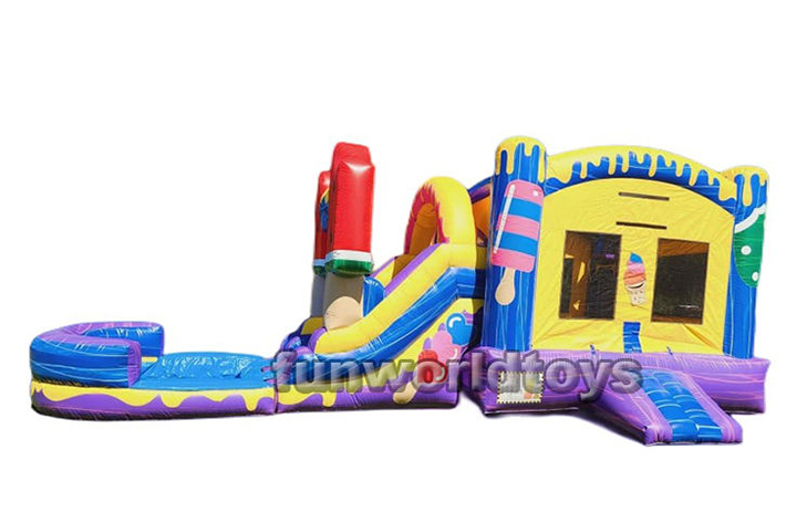 Inflatable ice cream water slides FWZ245