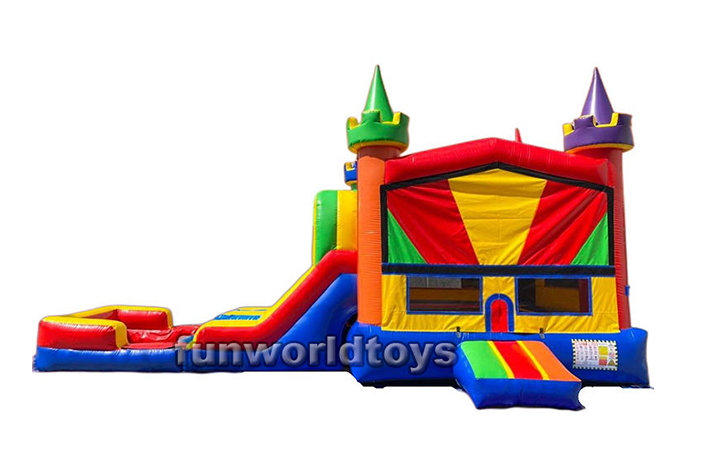 Colorful inflatable dual slide combo FWZ240