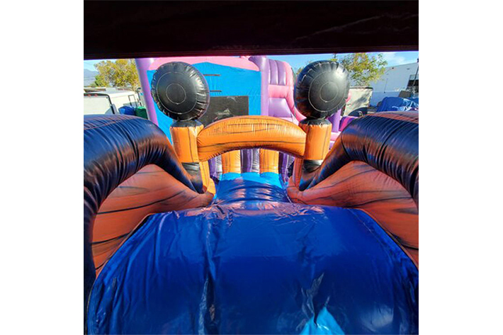 Pumpkin inflatable bouncer with slide FWZ266