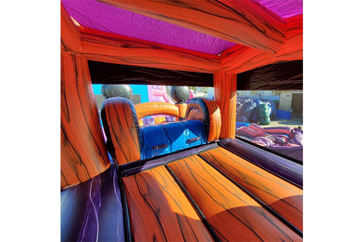 Pumpkin inflatable bouncer with slide FWZ266