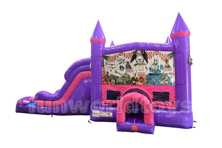 Sea animals bounce house with slide FWZ265