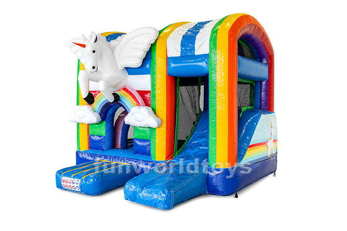 Attractive bounce house slide combo FWZ254