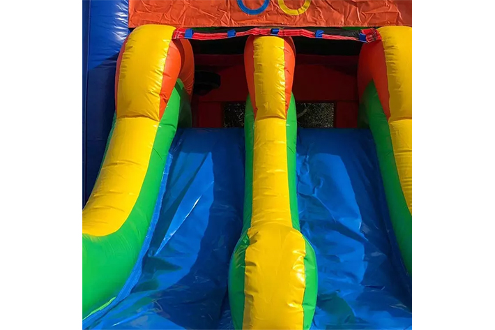 Inflatable Dual Lane Sports Water Slide Combo FWZ425