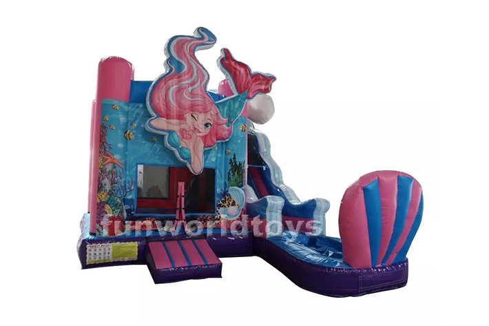 Outdoor bounce combo house water slide FWZ295